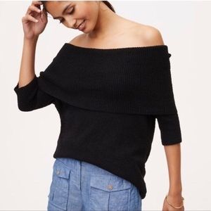 Black off the shoulder sweater NWT